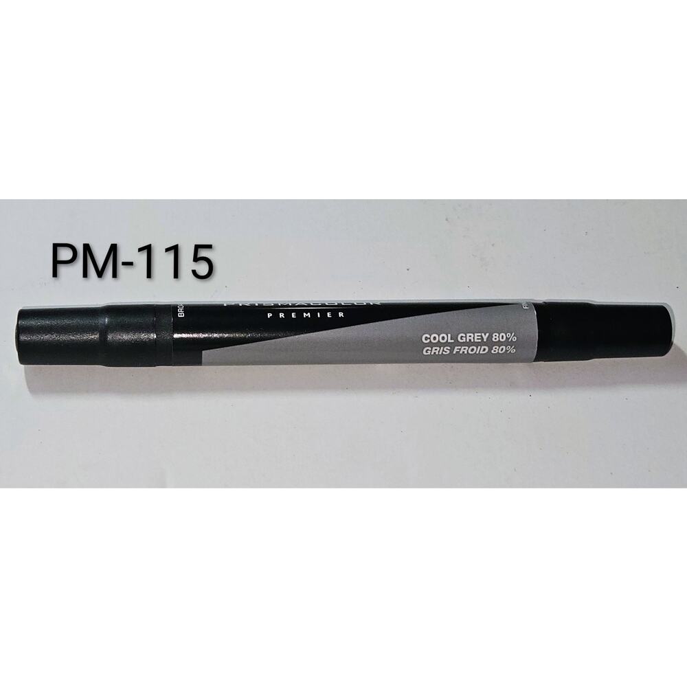 Prismacolor Premier PM-115 COOL GREY 80% Double Sided Art Marker Chisel Fine NEW